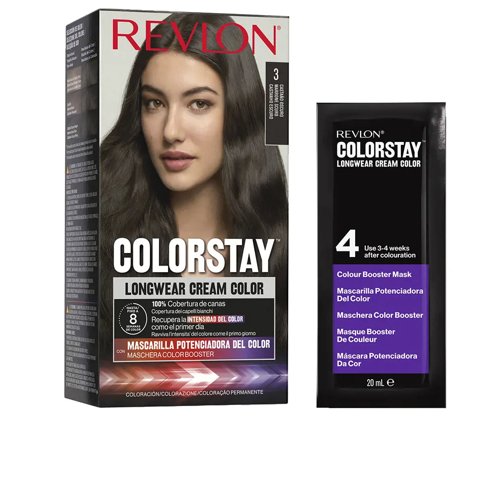 Revlon Colorstay Longwear Cream Color 3-Castaño Oscuro 4 U