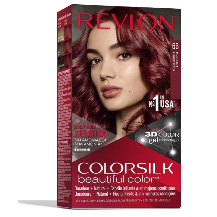 Tinte Pelo Revlon Colorsilk 66 Rojo Cereza Sin Amoniaco